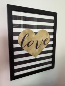 Set-of-Two-Framed-Bonjour-and-Love-Wall-Art-Prints-second-image