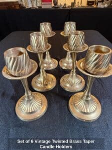 Set-of-Vintage-Twisted-Brass-Taper-Candle-Holders-second-image-1