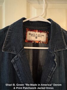 Shari-B.-Green-Re-Made-in-America-Denim-Print-Patchwork-Jacket-Dress-second-image