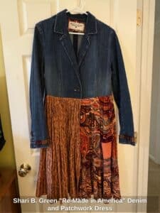 Shari-B.-Green-Re-Made-in-America-Denim-and-Patchwork-Dress