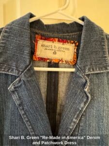 Shari-B.-Green-Re-Made-in-America-Denim-and-Patchwork-Dress-second-image