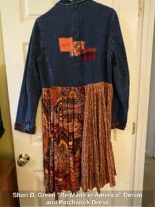 Shari-B.-Green-Re-Made-in-America-Denim-and-Patchwork-Dress-third-image