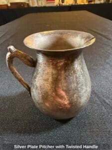 Silver-Plate-Pitcher-with-Twisted-Handle