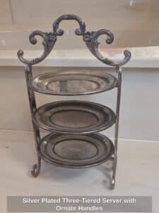 Silver-Plated-Three-Tiered-Server-with-Ornate-Handles
