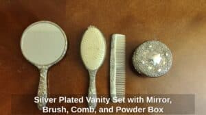 Silver-Plated-Vanity-Set-with-Mirror-Brush-Comb-and-Powder-Box