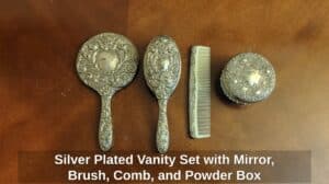 Silver-Plated-Vanity-Set-with-Mirror-Brush-Comb-and-Powder-Box-third-image