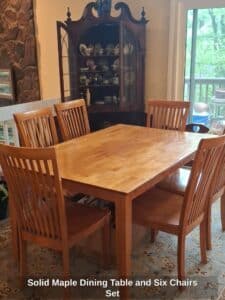 Solid-Maple-Dining-Table-and-Six-Chairs-Set