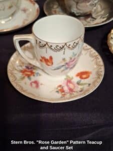 Stern-Bros.-Rose-Garden-Pattern-Teacup-and-Saucer-Set