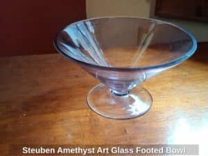 Steuben-Amethyst-Art-Glass-Footed-Bowl