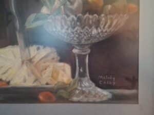 Still-Life-with-Fruit-and-Crystal-Compote-by-Melody-Colby