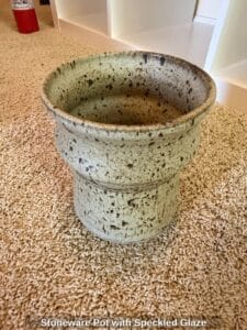 Stoneware-Pot-with-Speckled-Glaze
