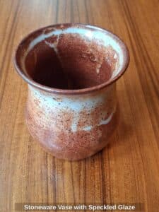 Stoneware-Vase-with-Speckled-Glaze