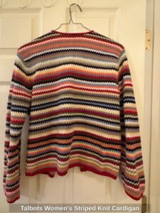 Talbots-Womens-Striped-Knit-Cardigan-third-image
