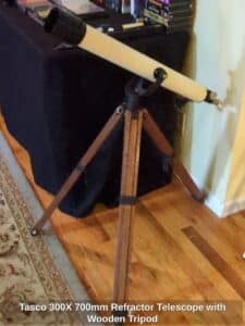 Tasco-X-mm-Refractor-Telescope-with-Wooden-Tripod