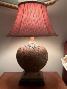 Textured-Ceramic-Table-Lamp-with-Pleated-Fabric-Shade
