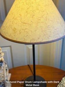 Textured-Paper-Drum-Lampshade-with-Dark-Metal-Base