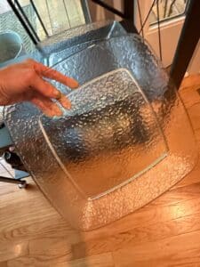 Textured-Square-Glass-Serving-Platter-Set