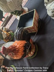 The-Stonehouse-Farm-Collection-by-Tracy-Potter-Rooster-Ceramic-Canister-with-Box-second-image