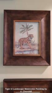 Tiger-in-Landscape-Watercolor-Painting-by-A.-Churchill