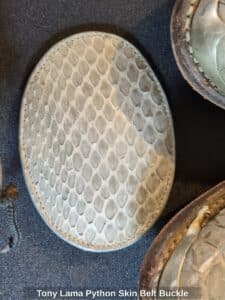 Tony-Lama-Python-Skin-Belt-Buckle