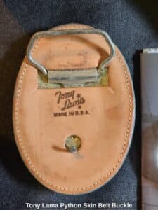 Tony-Lama-Python-Skin-Belt-Buckle-second-image