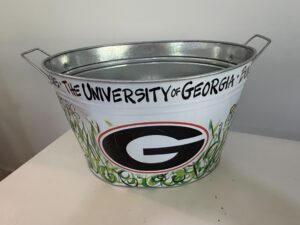 University-of-Georgia-G-Galvanized-Metal-Drink-Tub