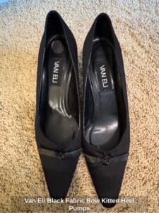 Van-Eli-Black-Fabric-Bow-Kitten-Heel-Pumps
