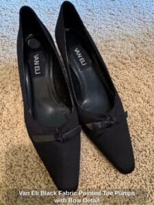 Van-Eli-Black-Fabric-Pointed-Toe-Pumps-with-Bow-Detail