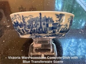 Victoria-Ware-Ironstone-Compote-Dish-with-Blue-Transferware-Scene
