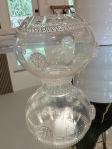 Victorian-Glass-Hobstar-Pattern-Vase-1