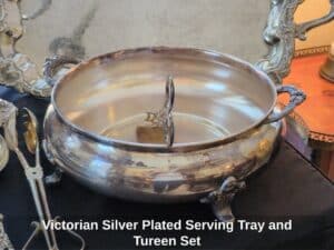 Victorian-Silver-Plated-Serving-Tray-and-Tureen-Set-second-image