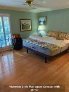 Victorian-Style-Mahogany-Dresser-with-Mirror-third-image