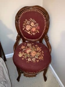 Victorian-Walnut-Needlepoint-Parlor-Armchair