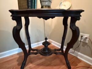 Victorian-Walnut-Parlor-Table-with-Carved-Lyre-Legs