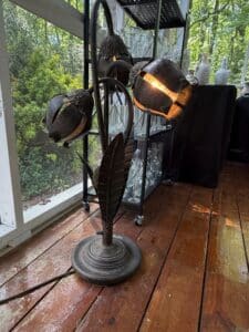 Vintage-Art-Nouveau-Tulip-Lamp-third-image