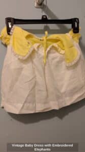 Vintage-Baby-Dress-with-Embroidered-Elephants-second-image