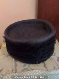 Vintage-Black-Pill-Box-Hat