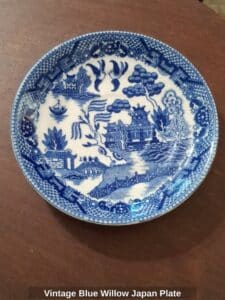 Vintage-Blue-Willow-Japan-Plate
