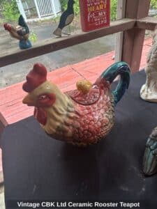Vintage-CBK-Ltd-Ceramic-Rooster-Teapot