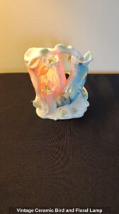 Vintage-Ceramic-Bird-and-Floral-Lamp