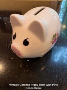 Vintage-Ceramic-Piggy-Bank-with-Pink-Roses-Decal