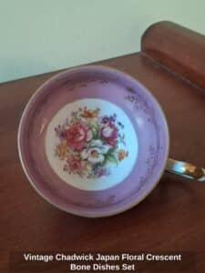 Vintage-Chadwick-Japan-Floral-Crescent-Bone-Dishes-Set-fourth-image