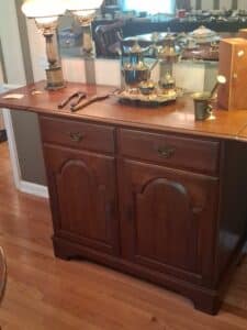 Vintage-Cherry-Wood-Flip-Top-Server-Cabinet-second-image