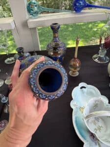 Vintage-Chinese-Cloisonn-Enamel-Vase