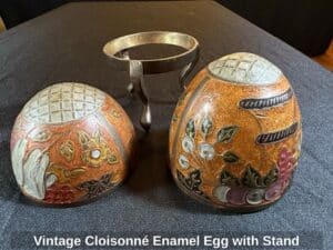 Vintage-Cloisonn-Enamel-Egg-with-Stand