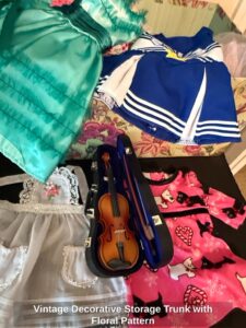 Vintage-Decorative-Storage-Trunk-with-Floral-Pattern-third-image