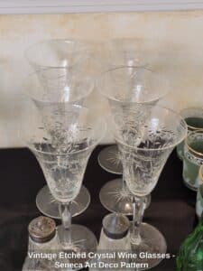 Vintage-Etched-Crystal-Wine-Glasses-Seneca-Art-Deco-Pattern