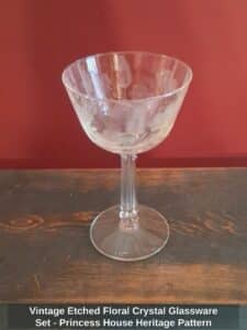 Vintage-Etched-Floral-Crystal-Glassware-Set-Princess-House-Heritage-Pattern-third-image
