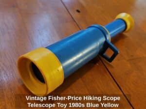 Vintage-Fisher-Price-Hiking-Scope-Telescope-Toy-s-Blue-Yellow-second-image