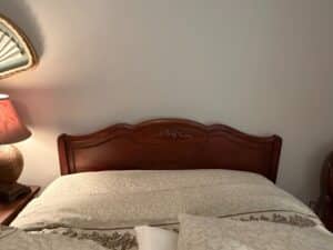 Vintage-French-Provincial-Cherry-Wood-Bed-Frame-third-image